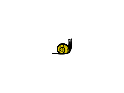 Snail arts bug burton halftone icon insect logo mark slow small