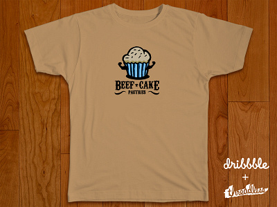 Beef Cake Pastries / Dribbble + Threadless Playoff burtonarts cake contest cupcake dribbble muscle pasteries pies threadless tough