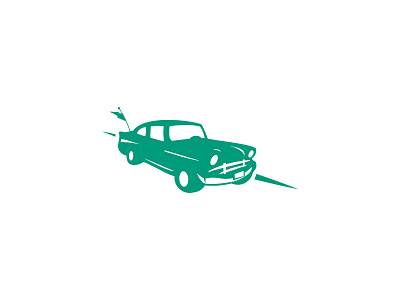 50's Car automobile burtonarts car design logo mark old vintage