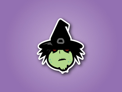 Witch Sticker Design