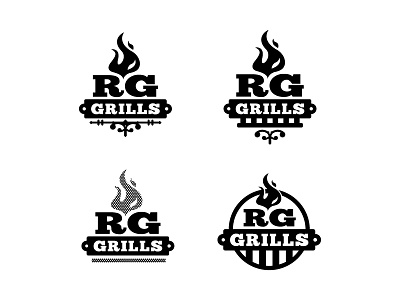 RG Grills arts barbeque bbq burton cooking grills logo mark outdoors