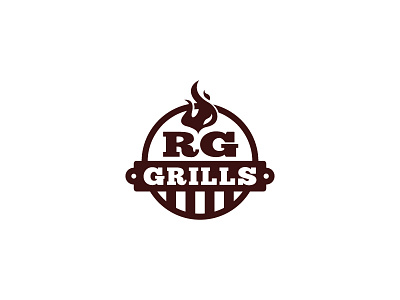 RG Grills Final arts bbq burton cook fire flame grill hot logo mark seal