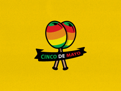 Happy Cinco de Mayo! arts burton cinco de mayo logo maracas mexican vector