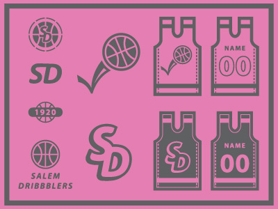 Salem Dribbblers arts ball basketball bounce bouncing burton burtonarts champions court dribbblers free throw logo pass rebound salem winners