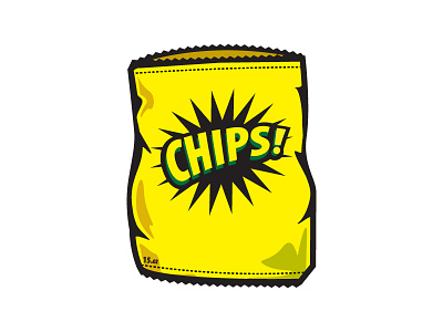 Chips! arts bag burton chip design food icon potatoe snack tortilla