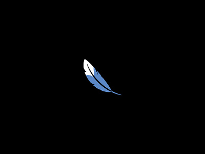 Feather arts bird blue burton feather icon lite logo nest soft wing