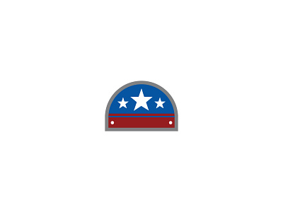 Patriotic Tab arts badge bookmark burton logo patriotic pride shield stars stripes usa vote