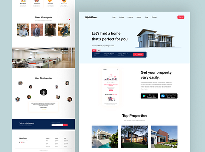 Alpha Homes Landing Page design graphic design illustration landing page logo ui website