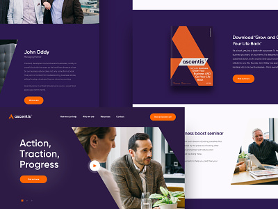 Ascentis Accountants — Website 2019 accountant accounting creative design design ui ui design ux web website