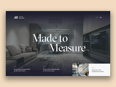 Interior Design — Homepage agency animated creative design design homepage principle app sketch app ui ui design ux web website work in progress