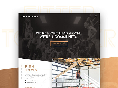 City Fitness Philly New Homepage Mockup