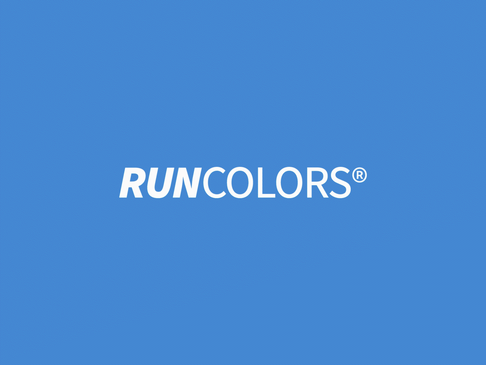 Run Colors® logotype animation colors colours logo logo design logotype minimal runcolors shoes shop typo typography