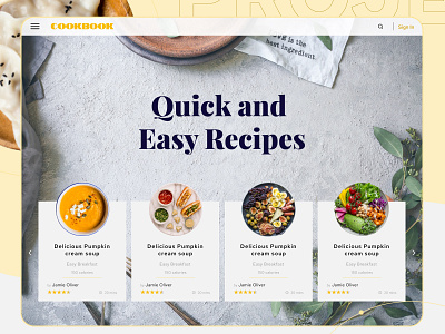 CookBook android design ios onlinecookbook recipes responsive ui uiuxdesign userexperience userinterface ux webdesign