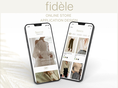 Online Shop Application android application design ios onlineshop responsive ui uiuxdesign ux