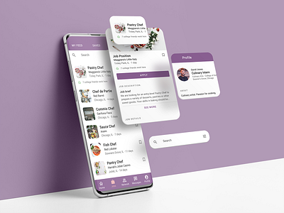 Findajob Mobile App app college interface ios job minimal mobile product design search ui ui design ux visual design