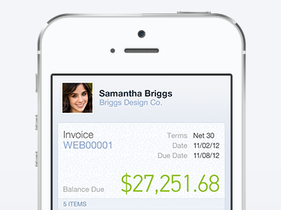 Intuit Quickbooks Mobile Application invoice mobile taxes
