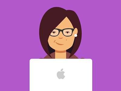 Business woman illustraion business illustration laptop