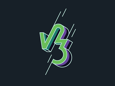 V23 illustration numerals typography