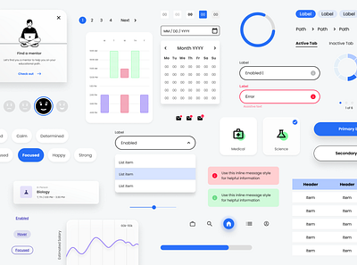 Component & Control components design language mood pastel ui