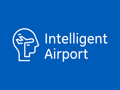 Intelligent Airport Logo airport intelligent logo smart think