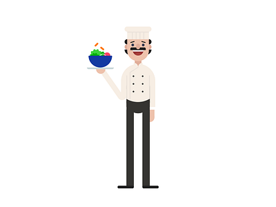 The Chef character chef cook illustration people vector