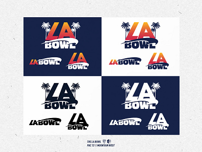 LA Bowl Brand & Color Variations agency brand branding creative design football graphic design identity logo sports