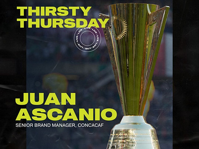 Thirsty Thursday LIVE branding concacaf design football live soccer thirsty thursday