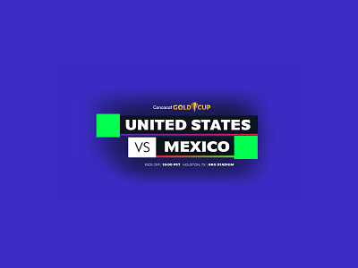 Gold Cup 2021 Broadcast Graphics animation branding broadcast graphics creative design graphic design motion graphics soccer ui