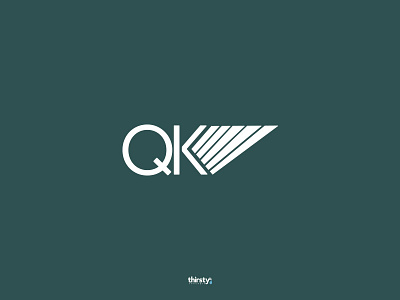 Qk branding corporate design development graphic lettering rebrand tech