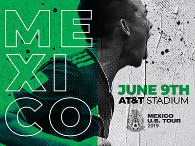 Mextour2019 att stadium creative dallas design football graphic graphic design illustration marketing mextour soccer typography