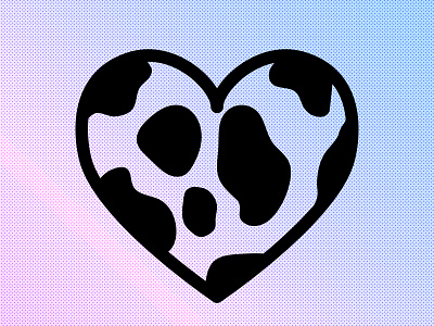 Cow Moo Heart - Licensing Available art licensing cow cow heart cow logo design licensing graphic licensing heart heart logo logo love moo tshirt design y2k y2k svg