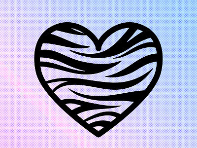 Tiger Heart - Licensing Available art licensing design design licensing graphic licensing heart heart logo licensing svg tiger tiger heart tiger logo y2k y2k svg