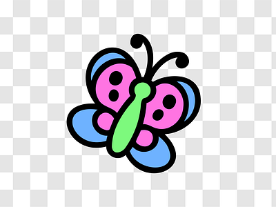 Fluttering Butterfly by Y2K SVG