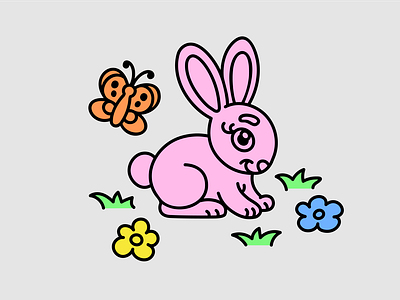 Bunny in Color by Y2K SVG