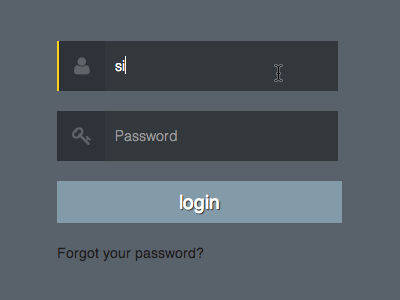 Login Form email forms login password ui