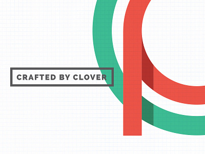 Clover Partners Branding branding close up craftedbyclover logo shadow