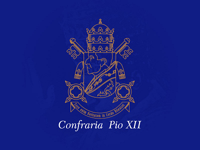 Confraria Pio XII brotherhood catholic fraternity heraldry keys logo pope shield