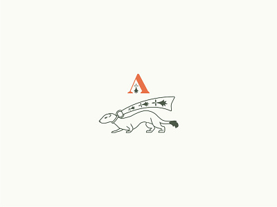 Ermine ermine heraldry illustration line logo