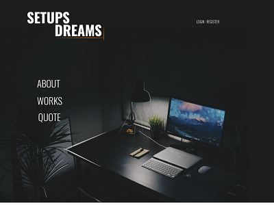 Setups Dreams black branding business design desktop education flat landingpage setups startup uidesign uxdesign website white
