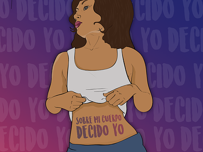 "Feministas en Lucha" poster
