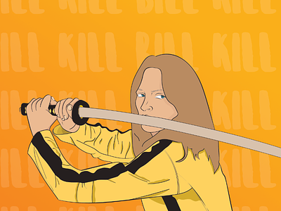 Kill Bill gradient illustration kill bill