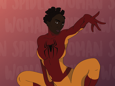 Spider Woman black illustration marvel spider woman superhero supershero