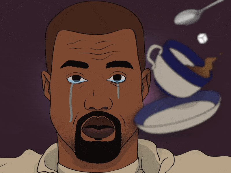The Sunken Place animation blur get out horror kanye kanye west pull focus tea tears the sunken place yeezy