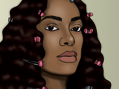 Solange - Don't Touch My Hair affinitydesigner afro art artwork beyonce black creative digitalillustration hair illustration illustrator solange