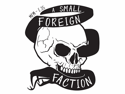 A Small Foreign Faction - MFM design hand lettering murderino my favorite murder podcast true crime