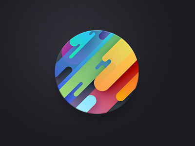 Liquid color color draft icon pattern