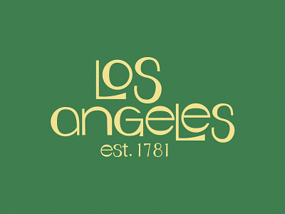 Los Angeles 60s lettering logo logo design los angeles thirsty type type design vintage
