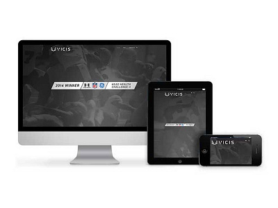 Vicis.co graphic design nfl responsive sports vicis web design