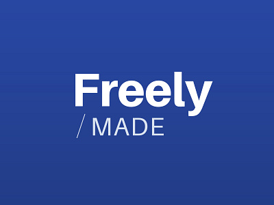 Introducing Freely Made agency logo design web design