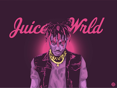 Juice Wrld Illustration art design graphic design icon illustration illustrator vector